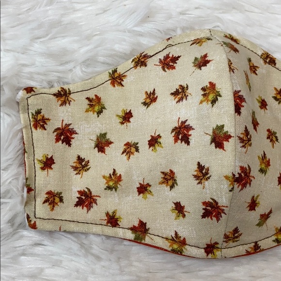 HANDMADE Fall Leaf Mask - Picture 2 of 7